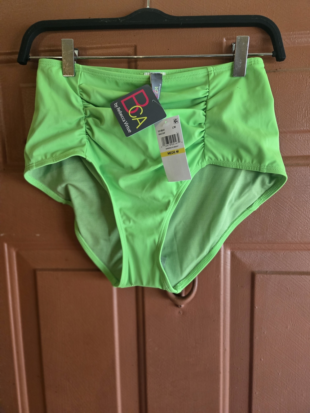 High Waist Neon Green Bikini Bottoms
